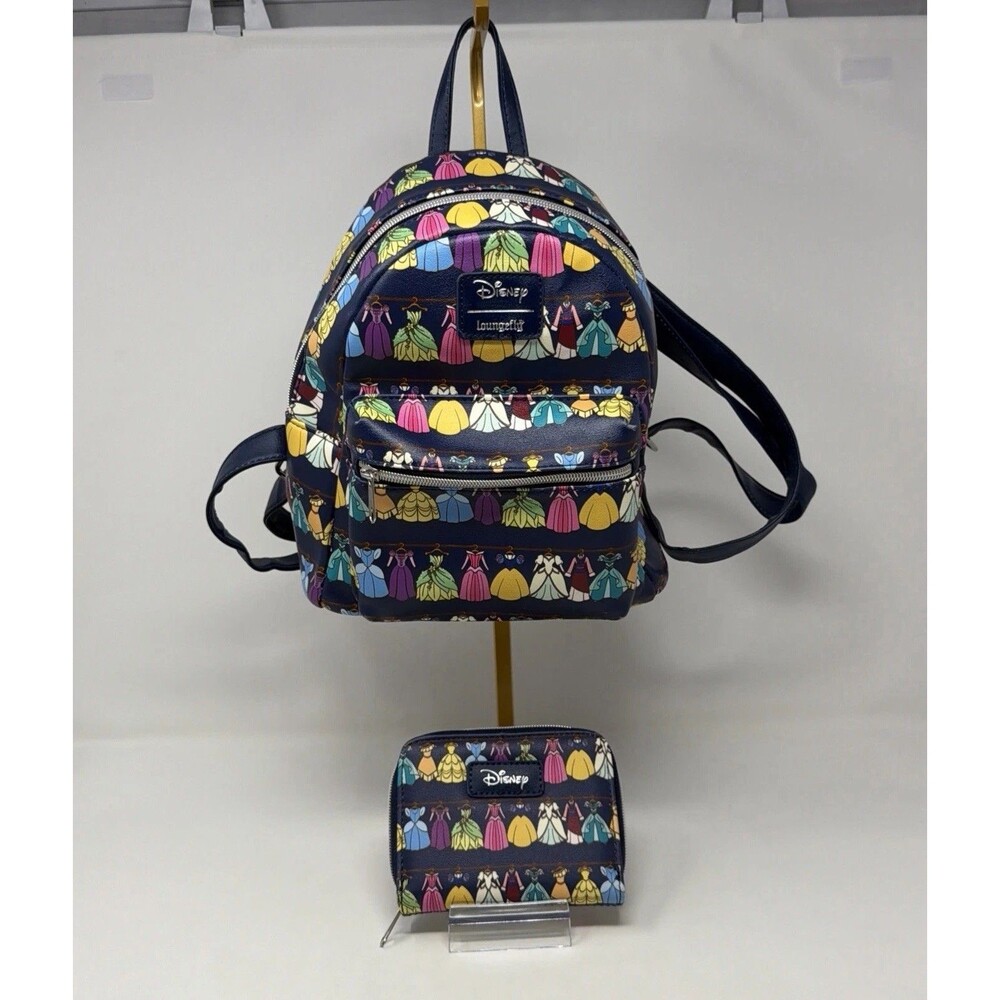 Loungefly Disney Princess Dress Wardrobe Backpack Wallet STORE MODEL - Picture 3 of 13